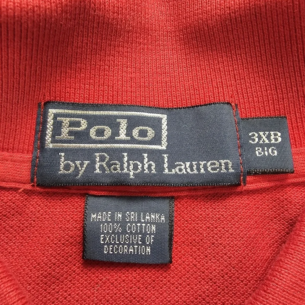 Polo Ralph Lauren Mesh Shirt Mens XL Long Sleeve‎ Red Collared Button NWT